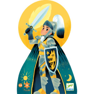Puzzle Silhouette 36 Pièces - 4 ans et Plus - Le Chevalier de la Pleine Lune