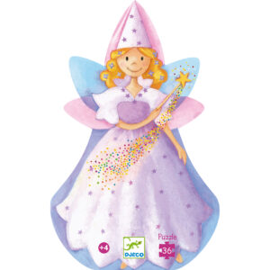Puzzle Silhouette 36 Pièces - 4 ans et Plus - La Fée et la Licorne
