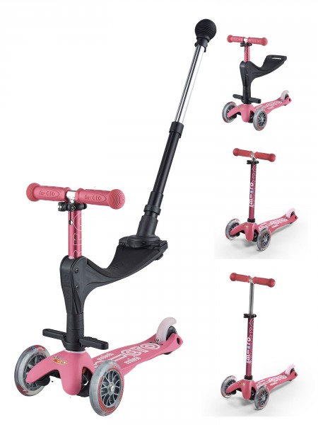 Trottinette Evolutive 3 en 1 Rose