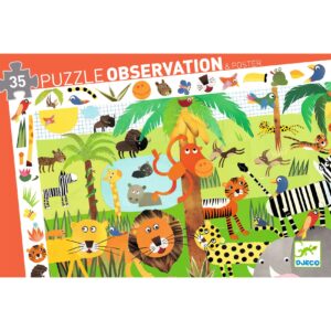 Puzzle d'Observation 35 Pièces - 3 ans et Plus - Jungle