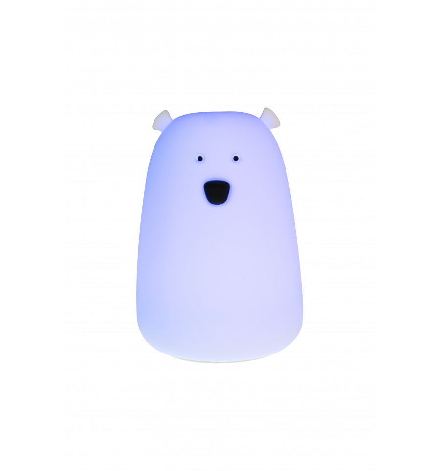 Veilleuse Nomade en Silicone - Ours Blanc