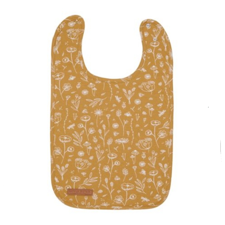 Bavoir Textile - Bavoir Flowers Ocre