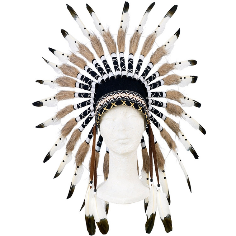 Coiffe d'Indien Ituha Beige