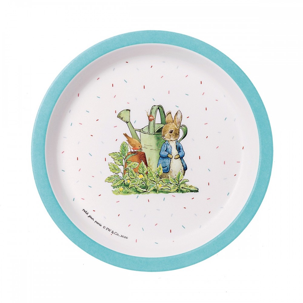 Peter Rabbit - Assiette Bébé Bleu