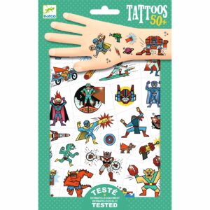 Tatouages Temporaires Métallisés Supers Héros
