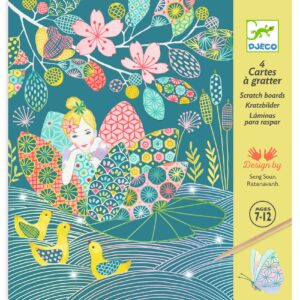 Loisirs Créatifs - 7/12 ans - Cartes à Gratter Etang Féérique