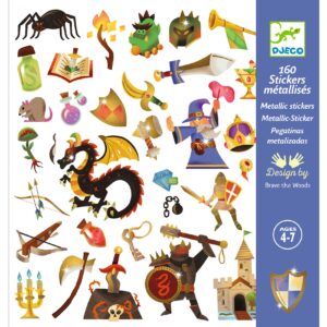 Loisirs Créatifs - 4/7 ans - Stickers Métallisés Médiéval