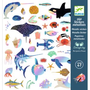 Loisirs Créatifs - 4/7 ans - Stickers Métallisés Océan