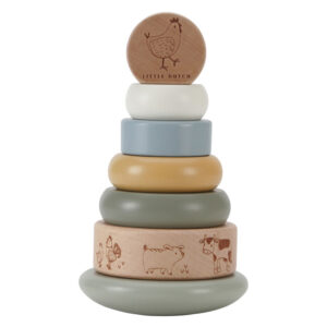 Collection Petite Ferme - Tour Empilable en Bois