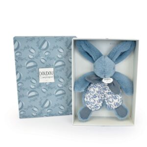 DC - Petit Doudou Lapin Doux Bleu