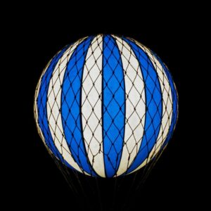 Montgolfière XL Suspension Lumineuse Bleu et Crème
