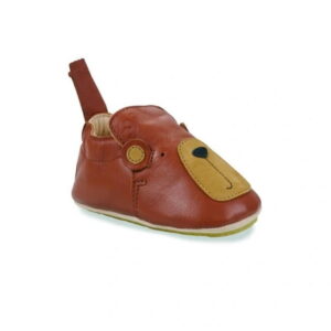 Easy Peasy - Chaussons Cuir Ours 6/12 mois