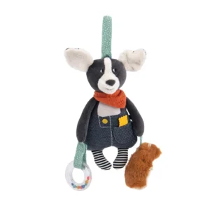MR - Collection Puce et Pilou - Peluche d'Activités à Suspendre Chien Puce
