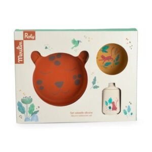 Coffret 3 Pièces Vaisselle en Silicone - Collection La Forêt Mawa