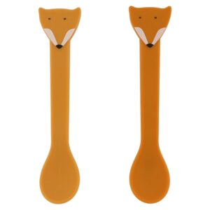 Trixie - Couverts en Silicone - Set 2 Cuillères Monsieur Renard
