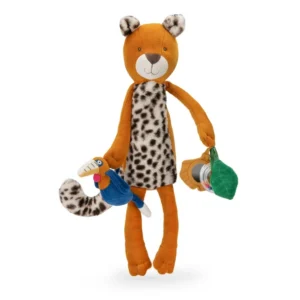 MR - Collection La Forêt Mawa - Grande Peluche d'Activités Léopard Taigo