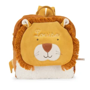 Bagagerie des Petits - Collection La Forêt Mawa - Sac à Dos Lion Mamba Brodé