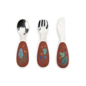 Coffret 3 Couverts en Silicone - Collection La Forêt Mawa