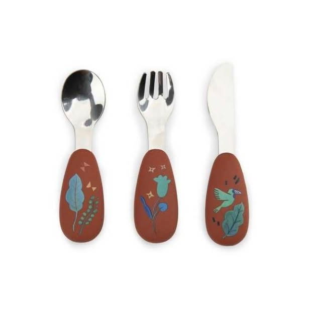 Coffret 3 Couverts en Silicone - Collection La Forêt Mawa