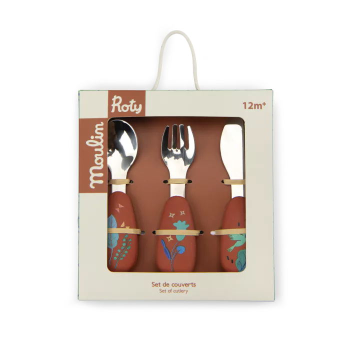 Coffret 3 Couverts en Silicone - Collection La Forêt Mawa