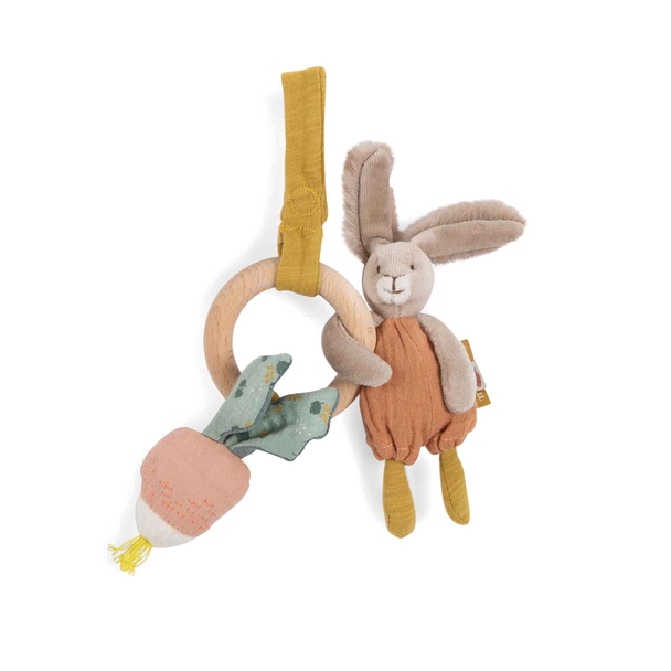 MR - Collection 3 Petits Lapins - Hochet d'Activités à Suspendre Lapin