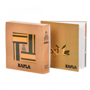 Kapla - Coffret 40 Planchettes + Livre - Jaune et Vert