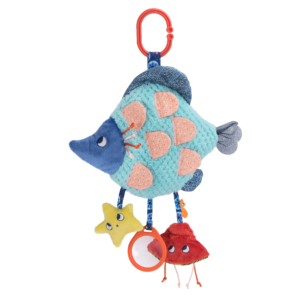 MR - Collection Les Aventures de Paulie - Peluche d'Activités à Suspendre Poisson