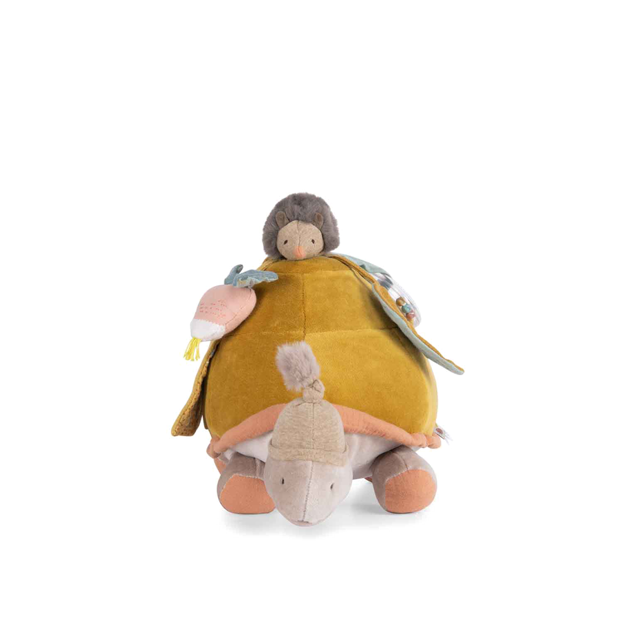 MR - Collection 3 Petits Lapins - Grande Peluche d'Activités Tortue