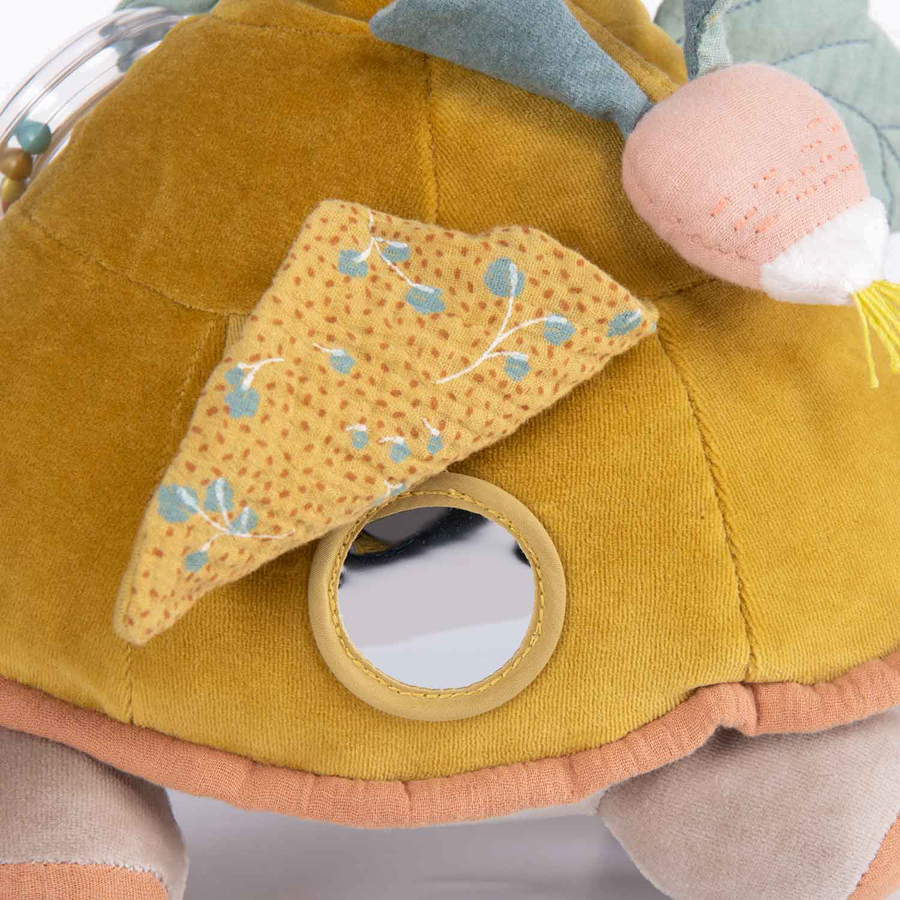 MR - Collection 3 Petits Lapins - Grande Peluche d'Activités Tortue