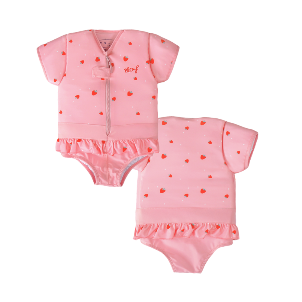 Swimming - Maillot de Bain Flottant Fraises 13/15 kg